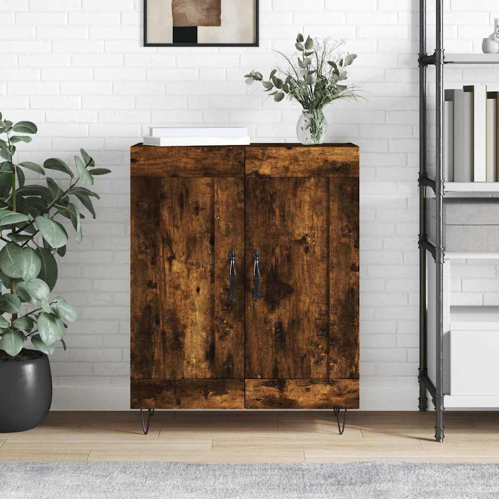 Skjenk røkt eik 69,5x34x90 cm konstruert tre