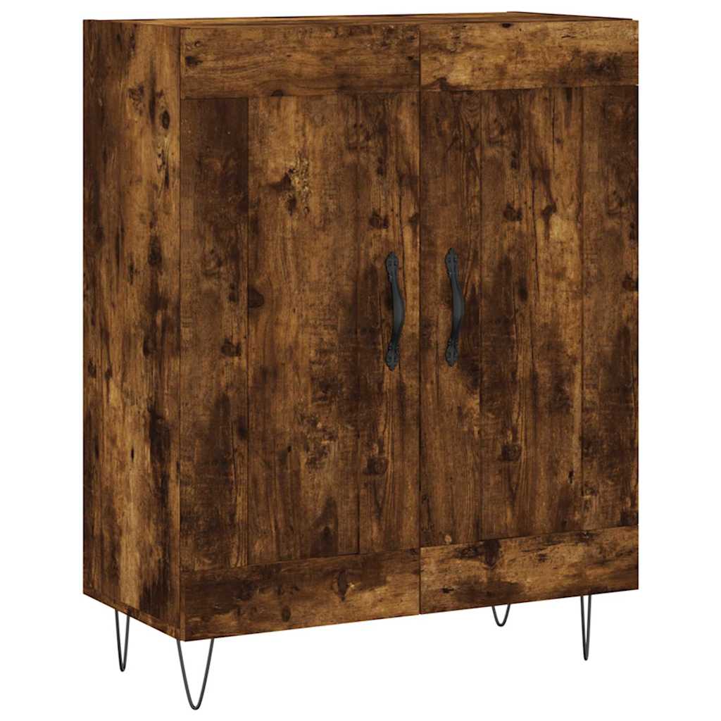 Skjenk røkt eik 69,5x34x90 cm konstruert tre
