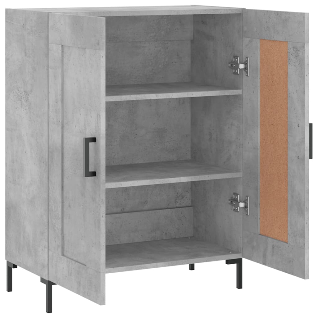 Skjenk betonggrå 69,5x34x90 cm konstruert tre