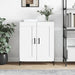 Skjenk hvit 69,5x34x90 cm konstruert tre