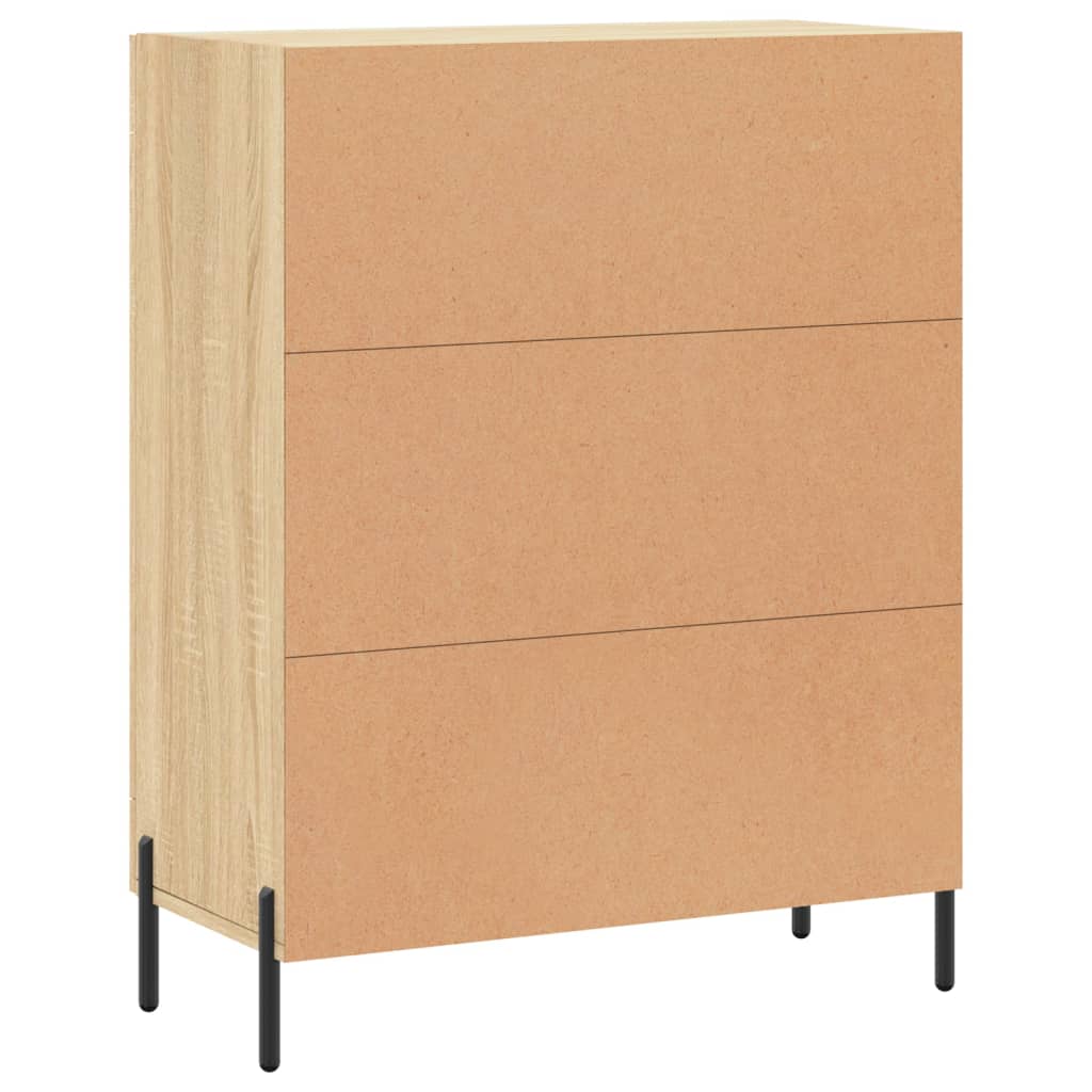 Skjenk sonoma eik 69,5x34x90 cm konstruert tre vidaXL