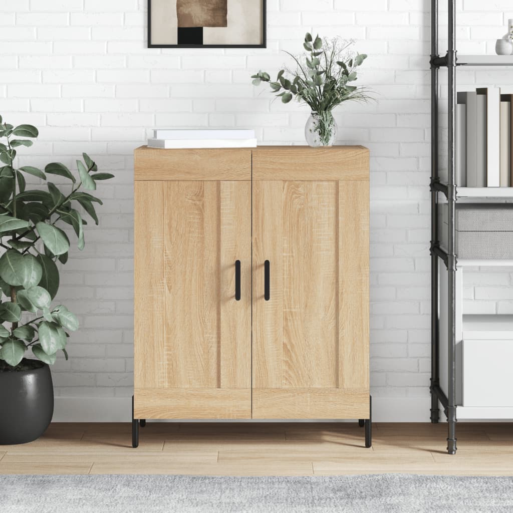 Skjenk sonoma eik 69,5x34x90 cm konstruert tre vidaXL