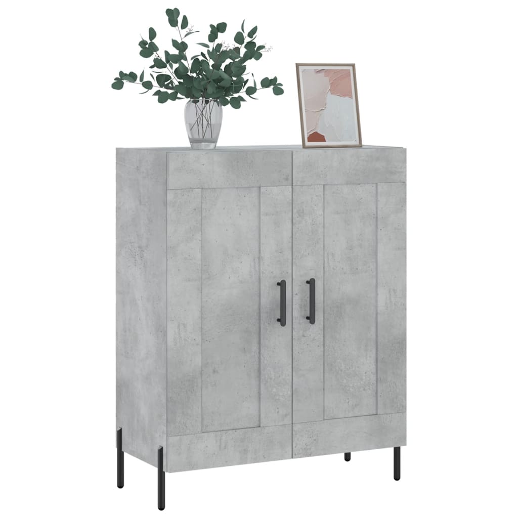 Skjenk betonggrå 69,5x34x90 cm konstruert tre