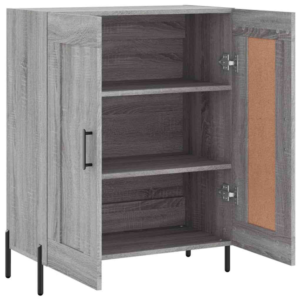 Skjenk grå sonoma 69,5x34x90 cm konstruert tre