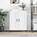 Skjenk hvit 69,5x34x90 cm konstruert tre