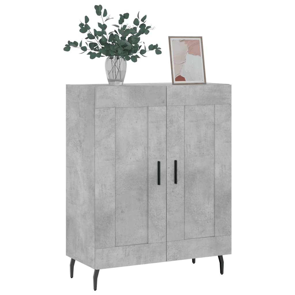 Skjenk betonggrå 69,5x34x90 cm konstruert tre