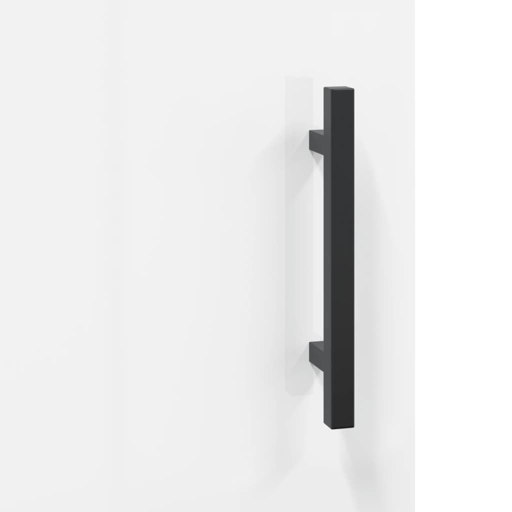 Skjenk høyglans hvit 69,5x34x90 cm konstruert tre vidaXL