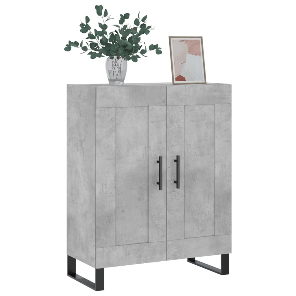 Skjenk betonggrå 69,5x34x90 cm konstruert tre