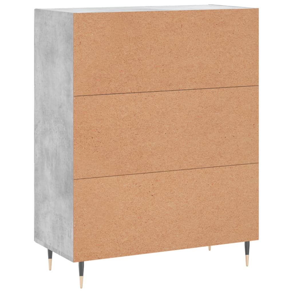 Skjenk betonggrå 69,5x34x90 cm konstruert tre