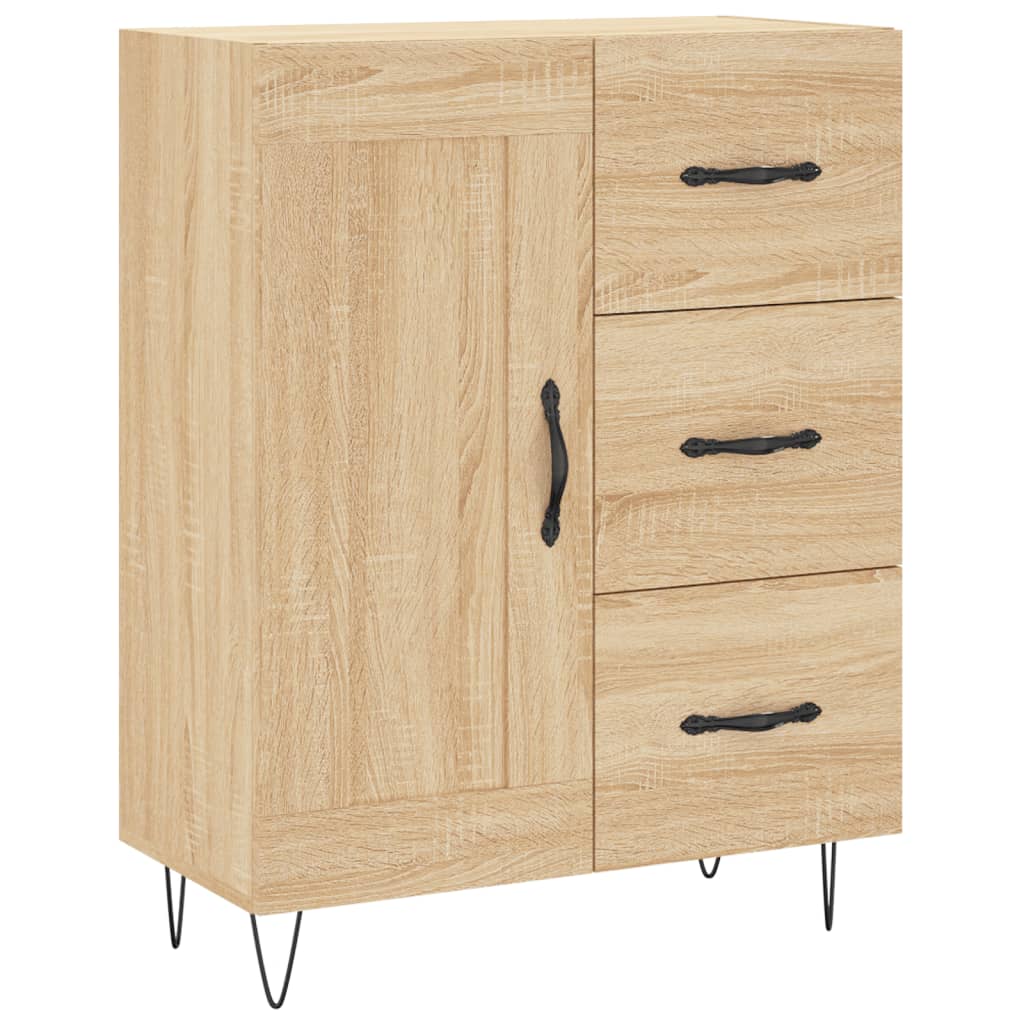 Skjenk sonoma eik 69,5x34x90 cm konstruert tre