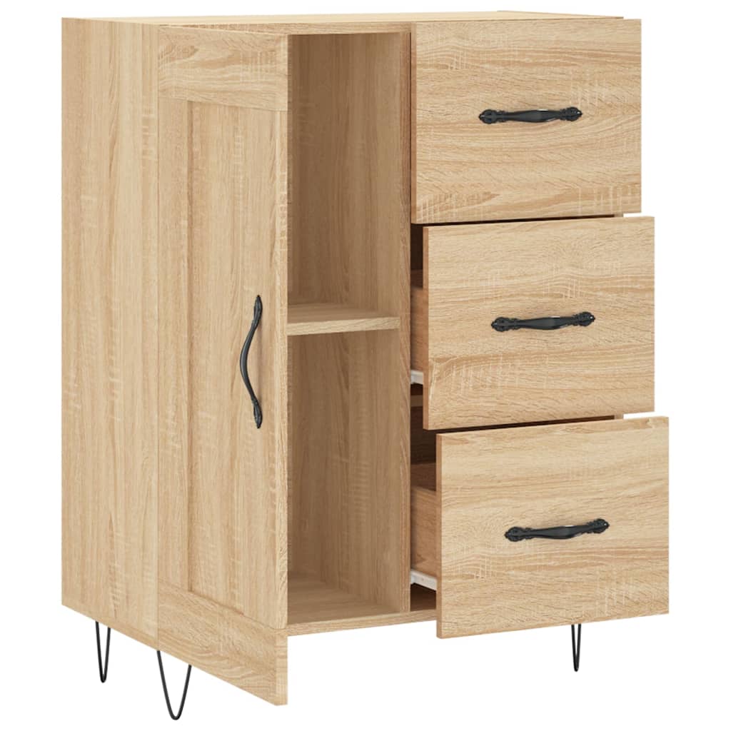 Skjenk sonoma eik 69,5x34x90 cm konstruert tre