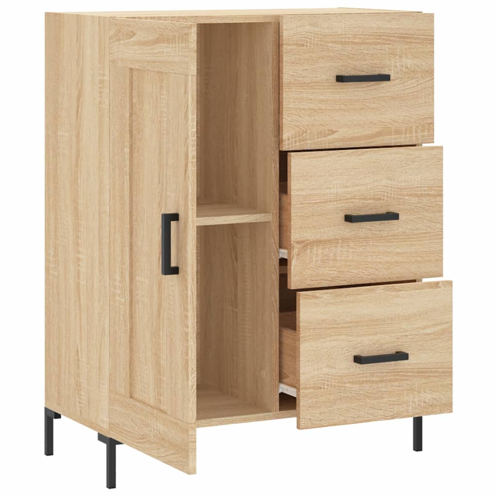 Skjenk sonoma eik 69,5x34x90 cm konstruert tre