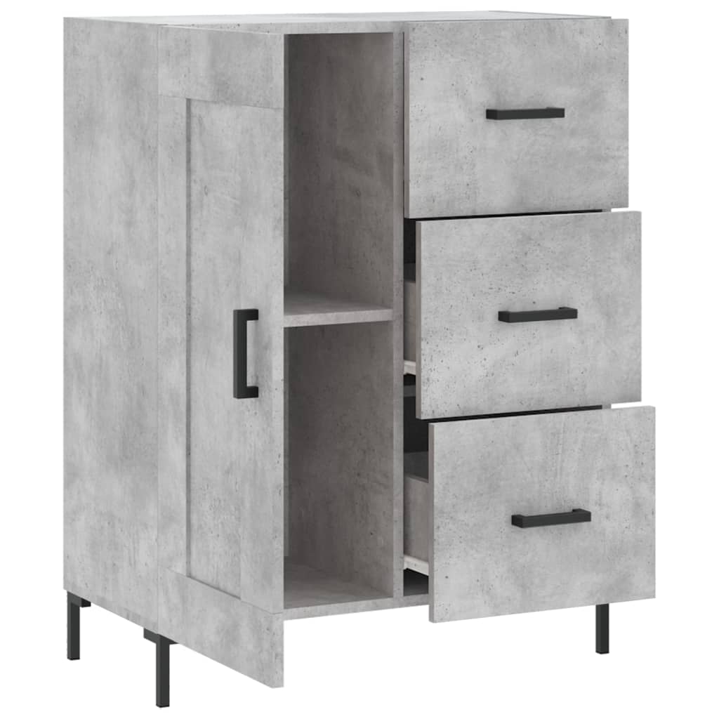 Skjenk betonggrå 69,5x34x90 cm konstruert tre