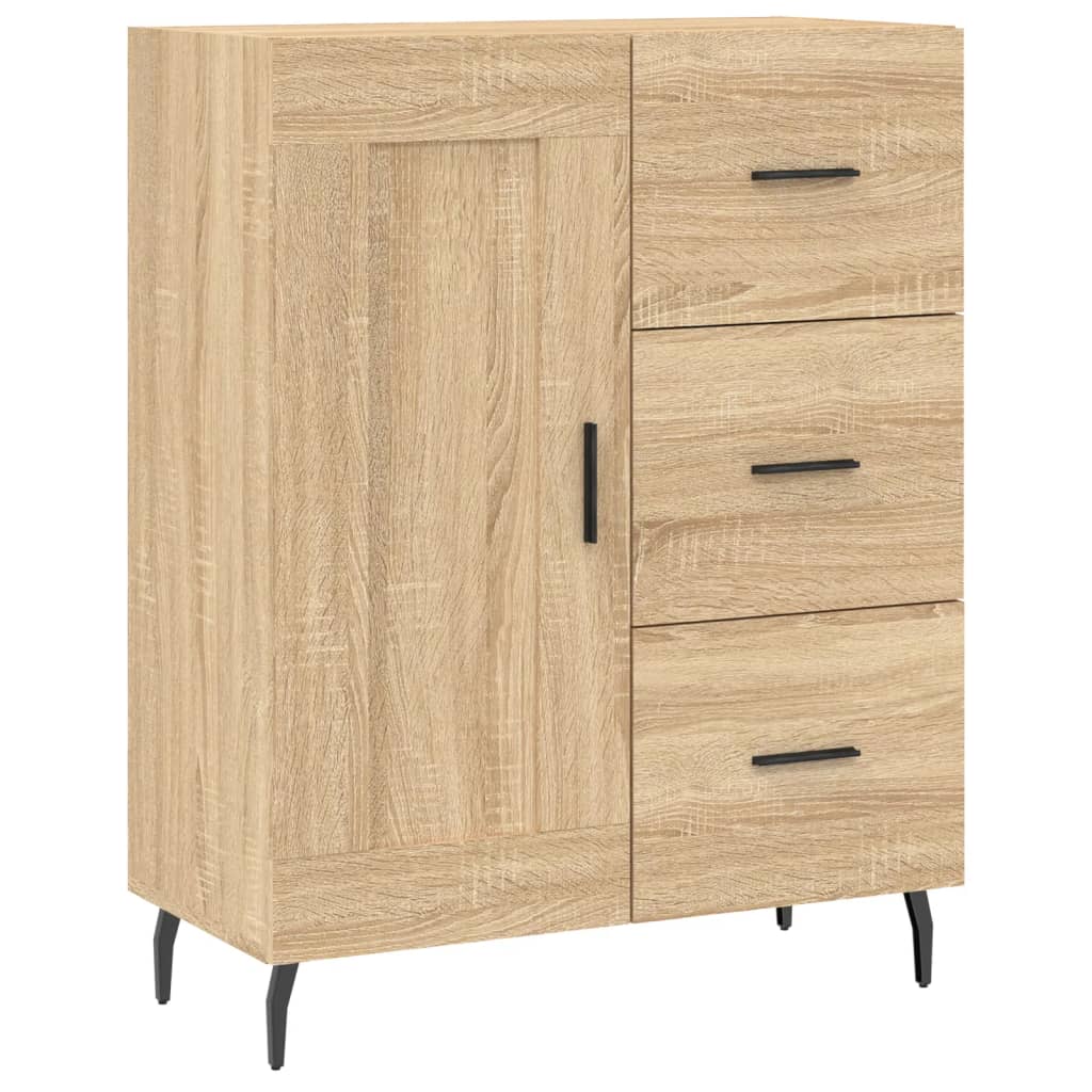 Skjenk sonoma eik 69,5x34x90 cm konstruert tre