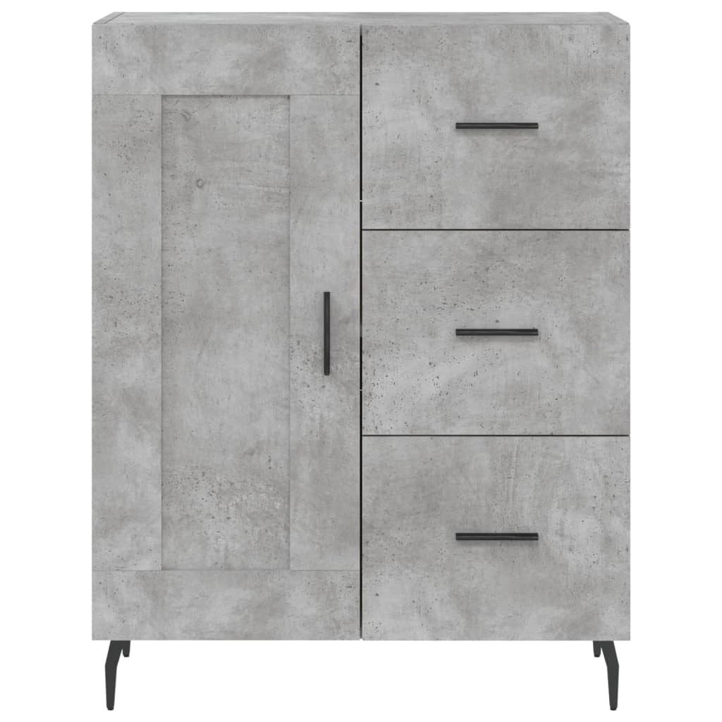 Skjenk betonggrå 69,5x34x90 cm konstruert tre vidaXL