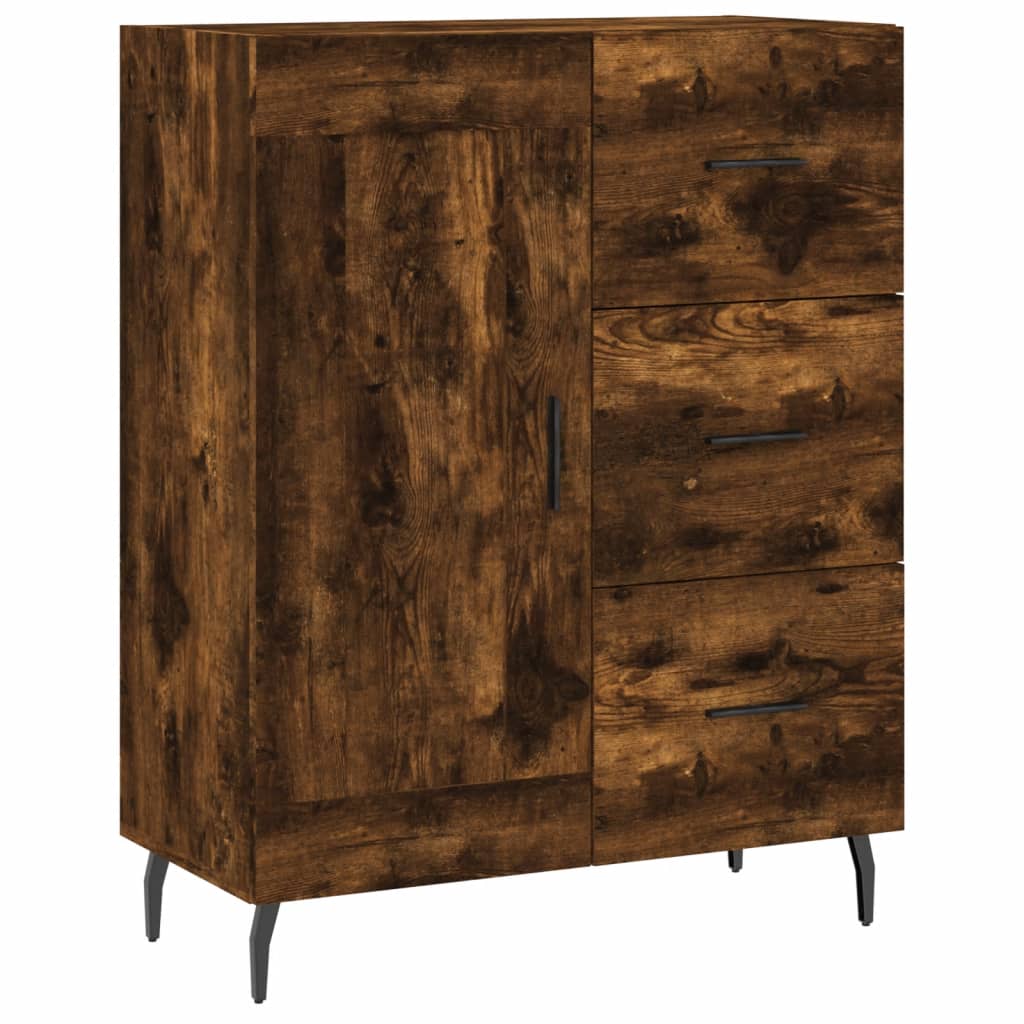 Skjenk røkt eik 69,5x34x90 cm konstruert tre