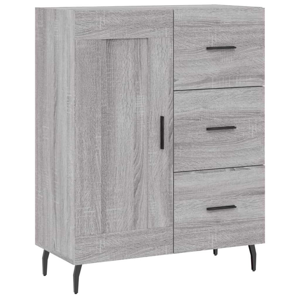 Skjenk grå sonoma 69,5x34x90 cm konstruert tre vidaXL