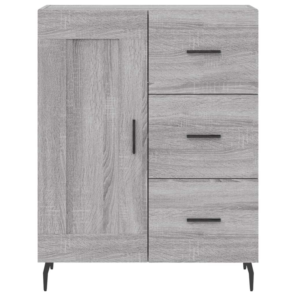 Skjenk grå sonoma 69,5x34x90 cm konstruert tre vidaXL