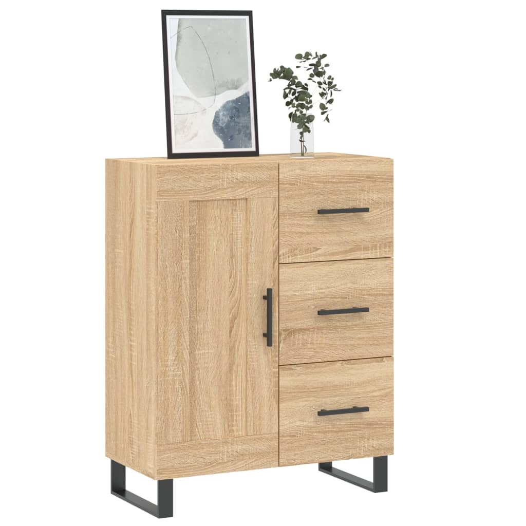 Skjenk sonoma eik 69,5x34x90 cm konstruert tre