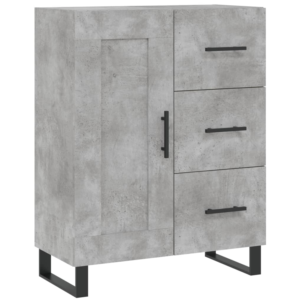 Skjenk betonggrå 69,5x34x90 cm konstruert tre