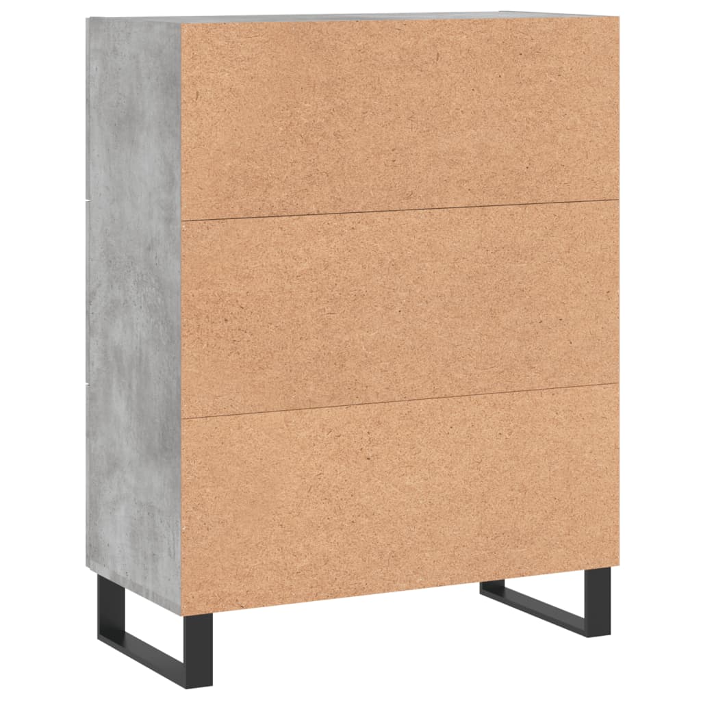 Skjenk betonggrå 69,5x34x90 cm konstruert tre