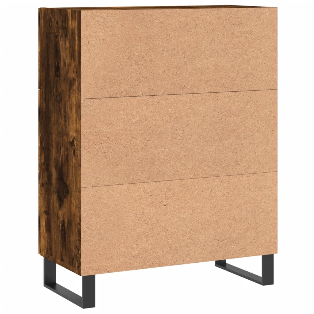 Skjenk røkt eik 69,5x34x90 cm konstruert tre
