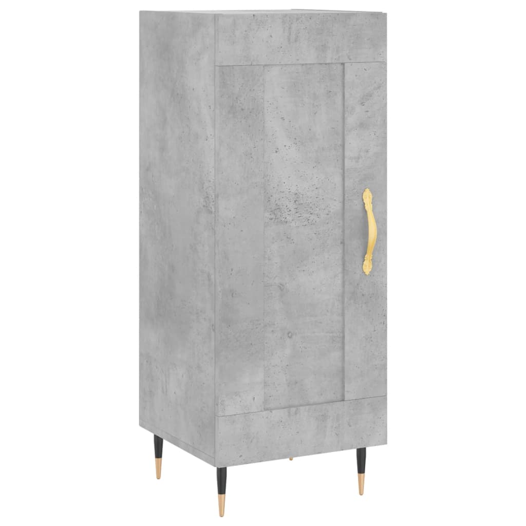 Skjenk betonggrå 34,5x34x90 cm konstruert tre