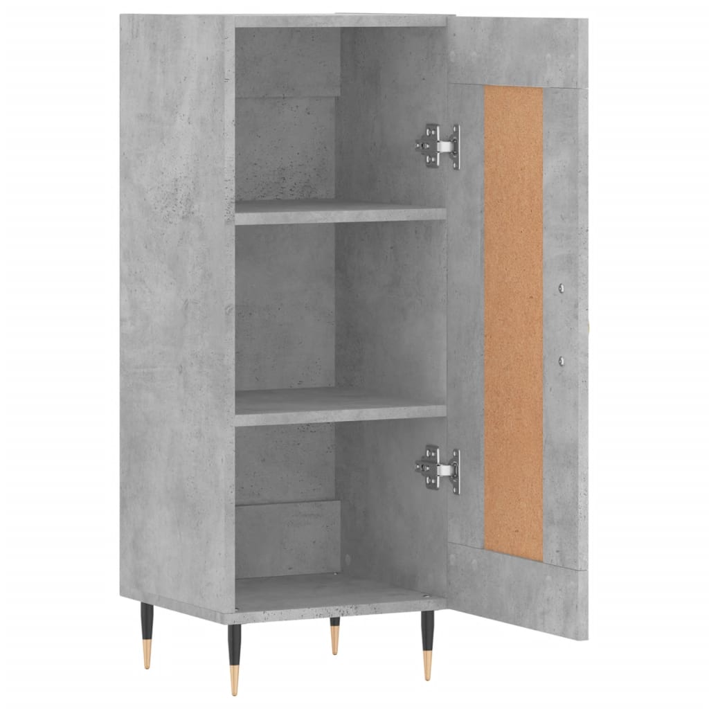 Skjenk betonggrå 34,5x34x90 cm konstruert tre