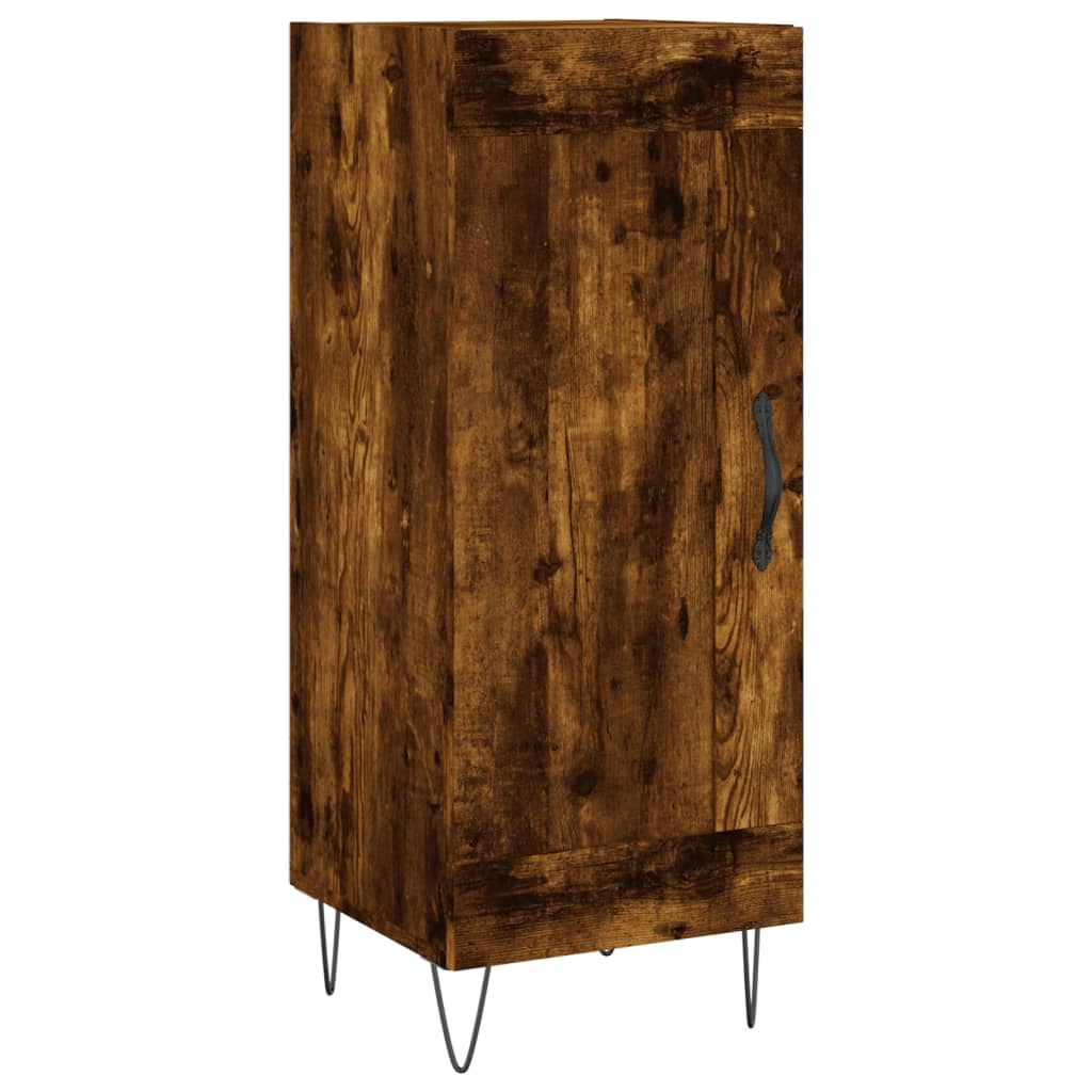 Skjenk røkt eik 34,5x34x90 cm konstruert tre