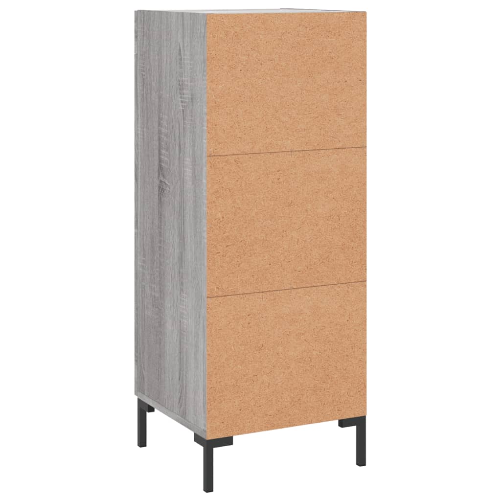 Skjenk grå sonoma 34,5x34x90 cm konstruert tre