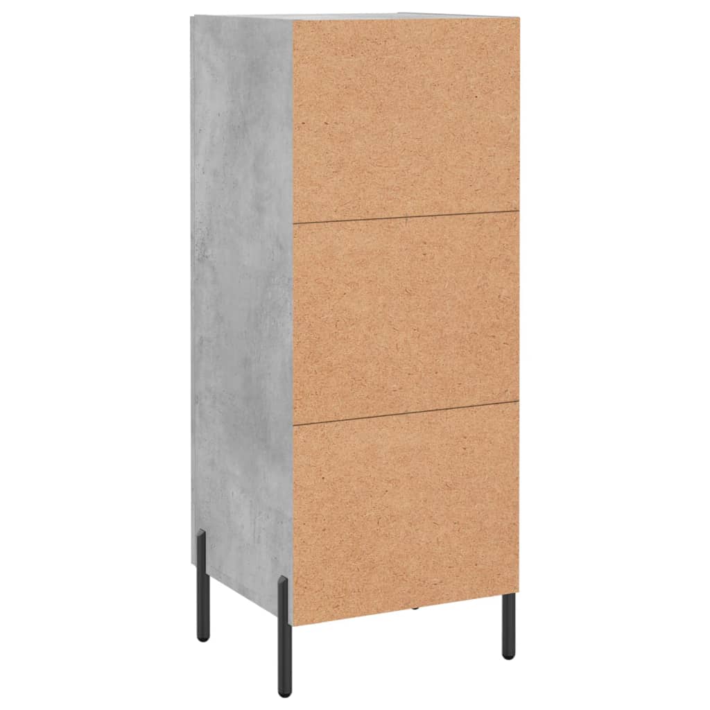 Skjenk betonggrå 34,5x34x90 cm konstruert tre