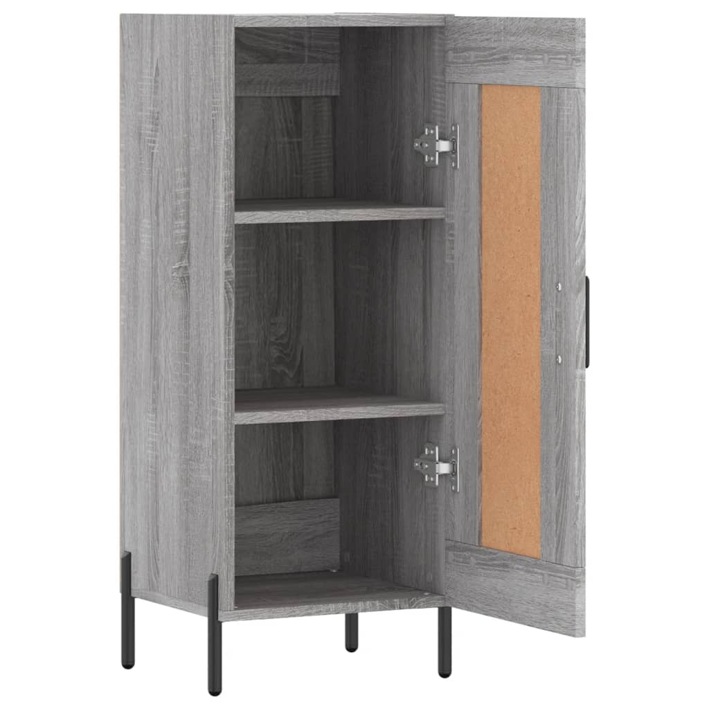 Skjenk grå sonoma 34,5x34x90 cm konstruert tre