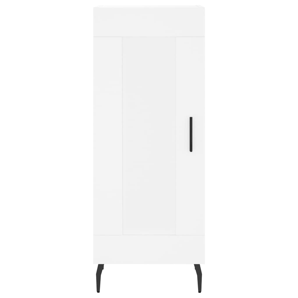 Skjenk hvit 34,5x34x90 cm konstruert tre