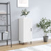 Skjenk hvit 34,5x34x90 cm konstruert tre