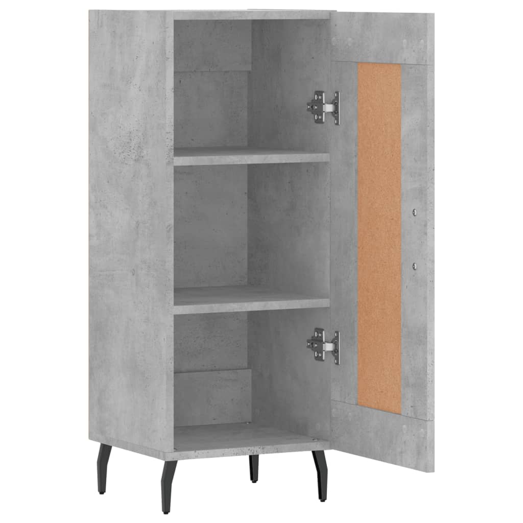 Skjenk betonggrå 34,5x34x90 cm konstruert tre