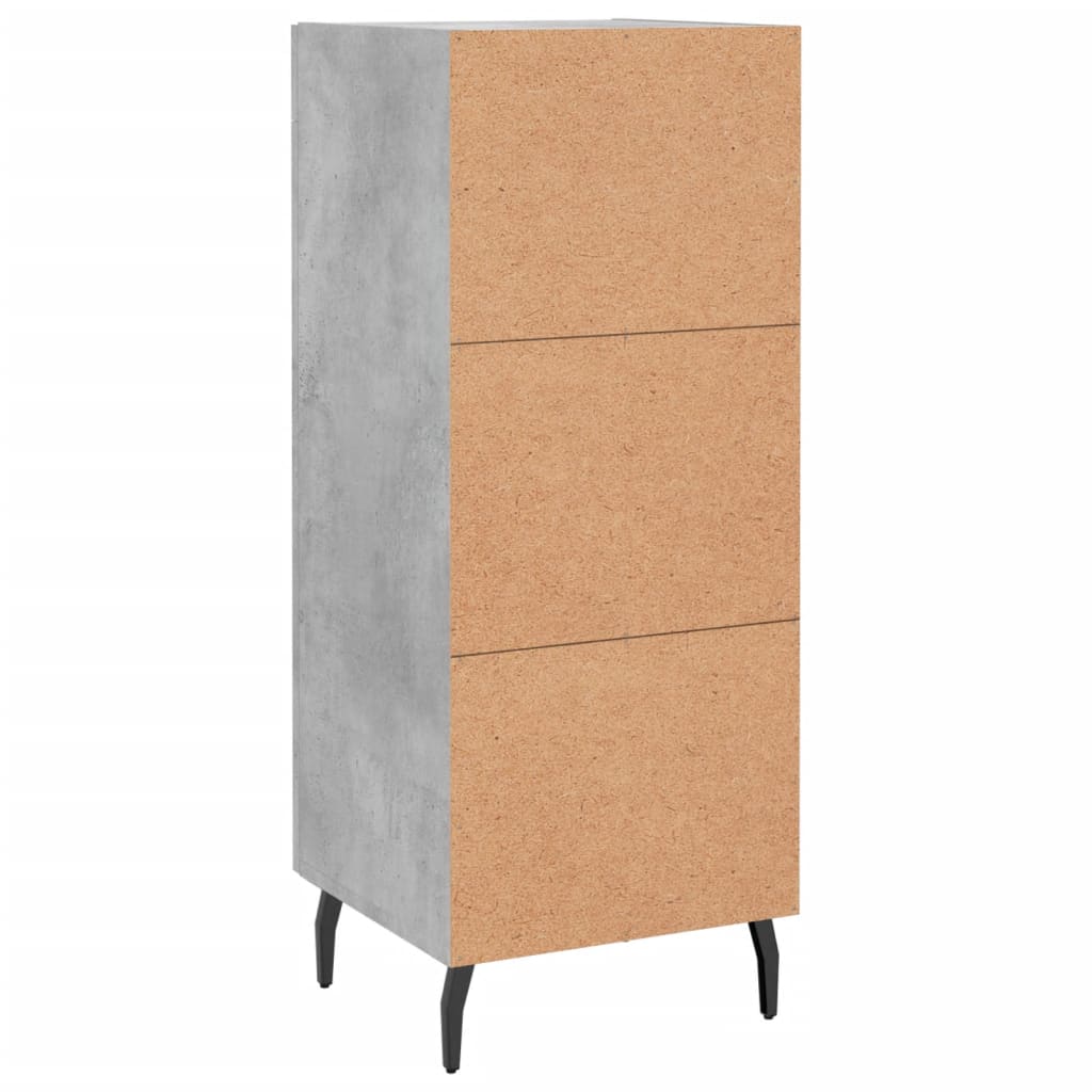 Skjenk betonggrå 34,5x34x90 cm konstruert tre
