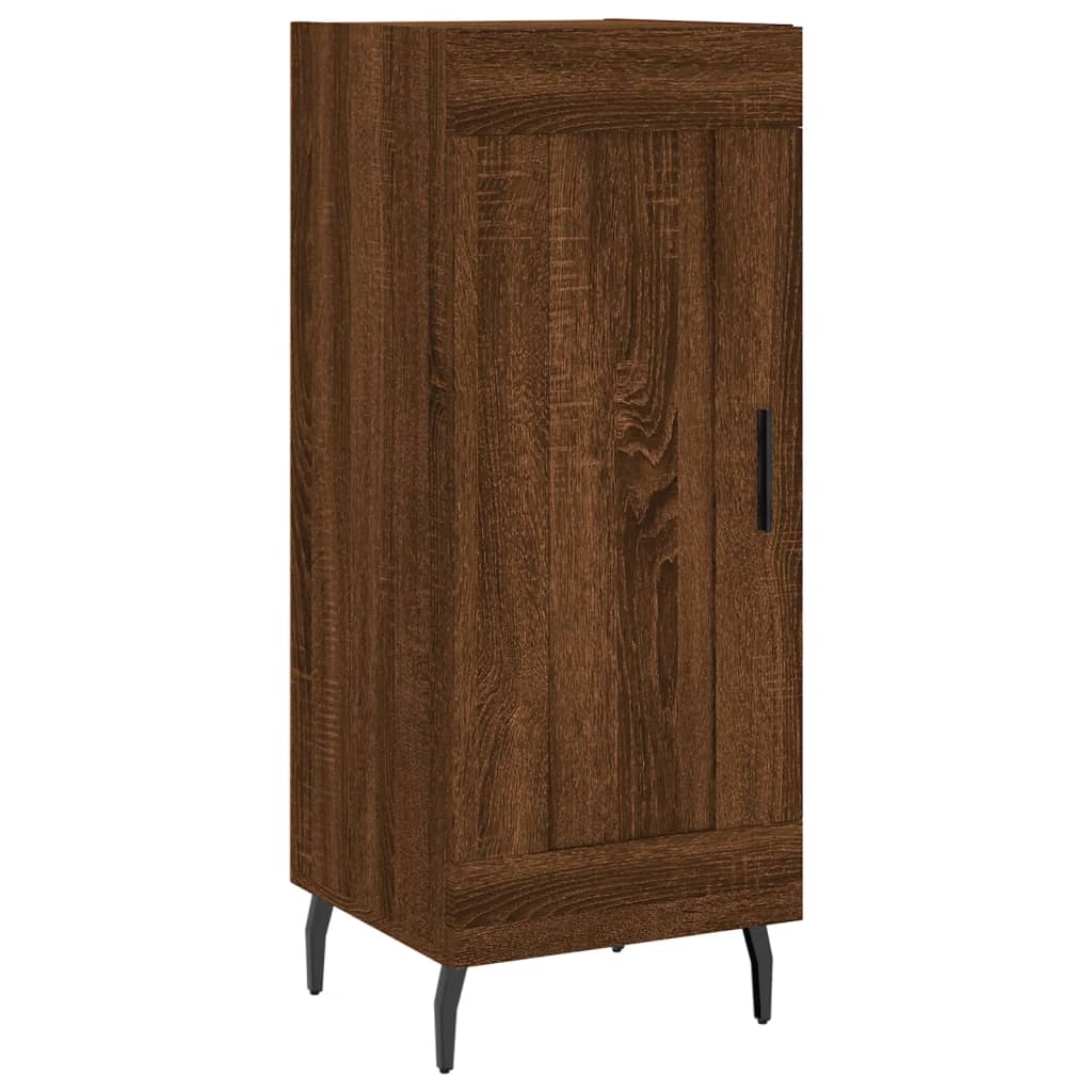 Skjenk brun eik 34,5x34x90 cm konstruert tre vidaXL