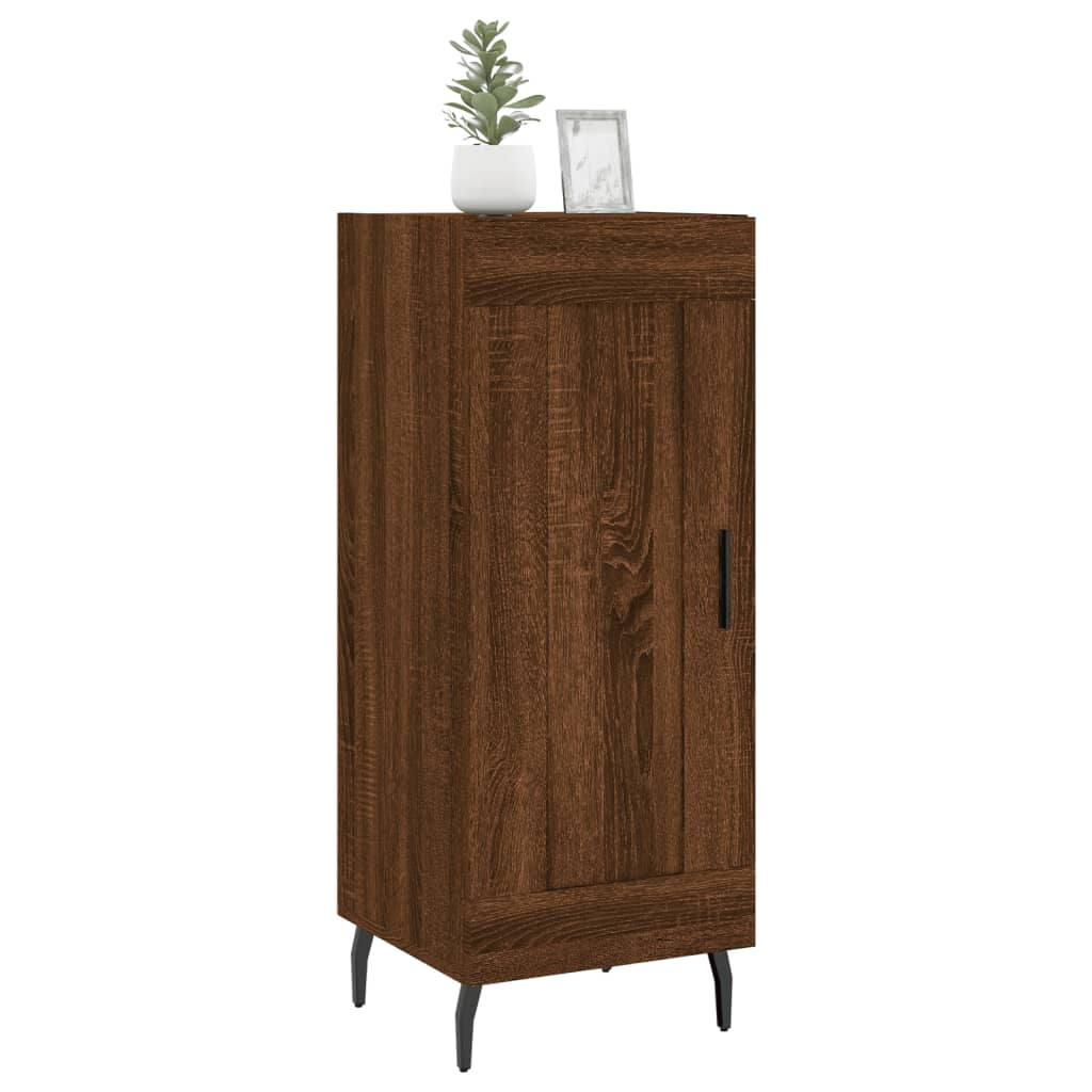 Skjenk brun eik 34,5x34x90 cm konstruert tre vidaXL