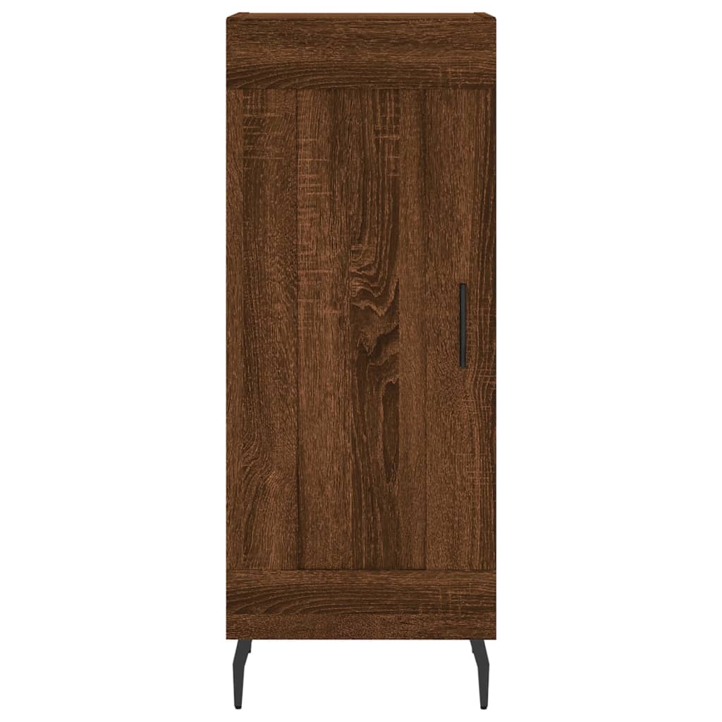 Skjenk brun eik 34,5x34x90 cm konstruert tre vidaXL