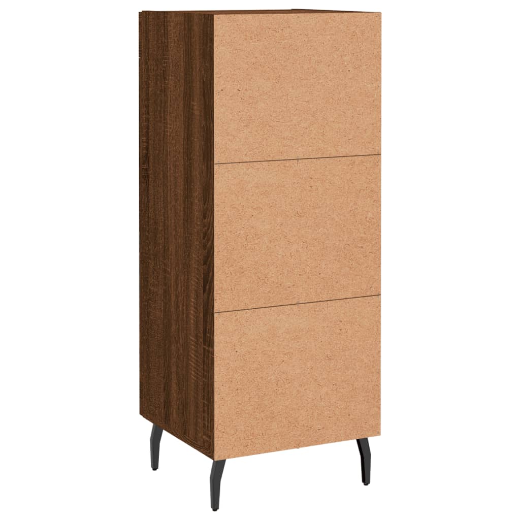 Skjenk brun eik 34,5x34x90 cm konstruert tre vidaXL