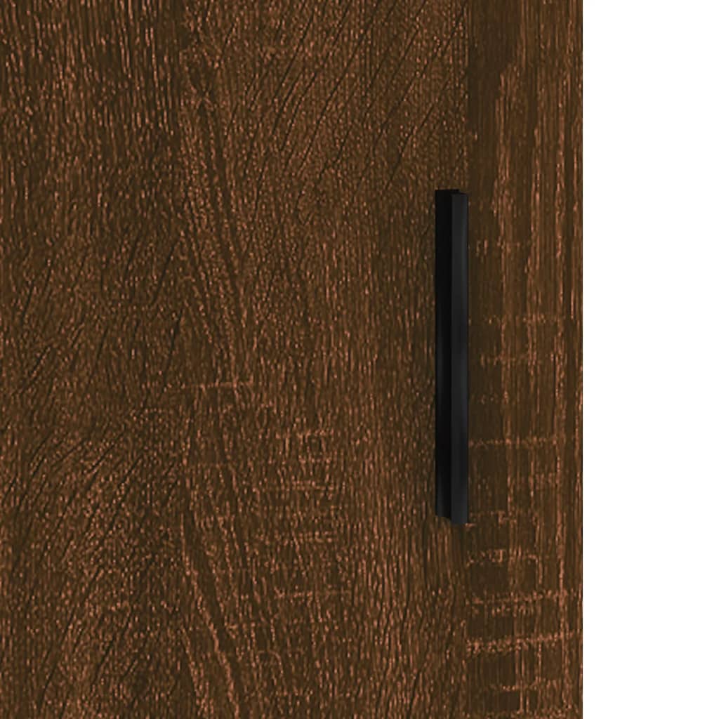 Skjenk brun eik 34,5x34x90 cm konstruert tre vidaXL