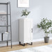 Skjenk høyglans hvit 34,5x34x90 cm konstruert tre