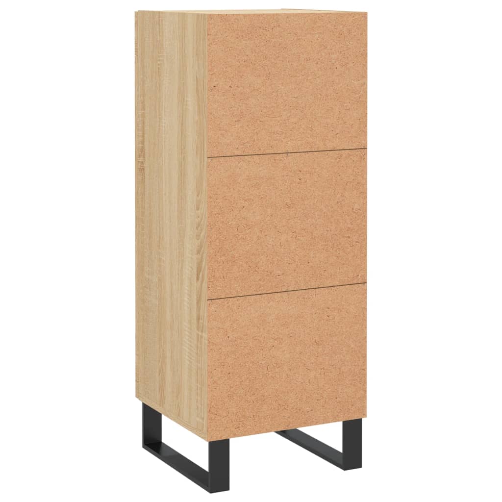 Skjenk sonoma eik 34,5x34x90 cm konstruert tre