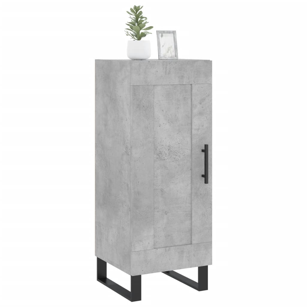 Skjenk betonggrå 34,5x34x90 cm konstruert tre