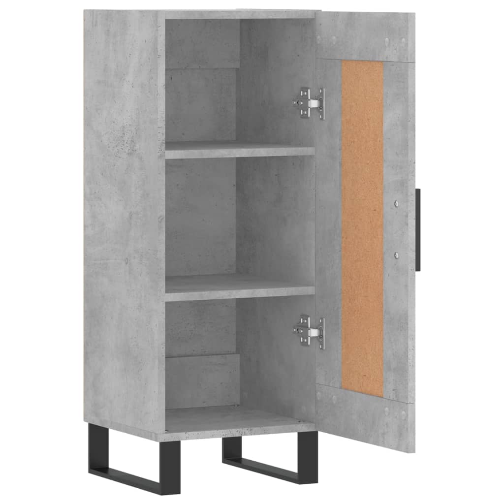 Skjenk betonggrå 34,5x34x90 cm konstruert tre