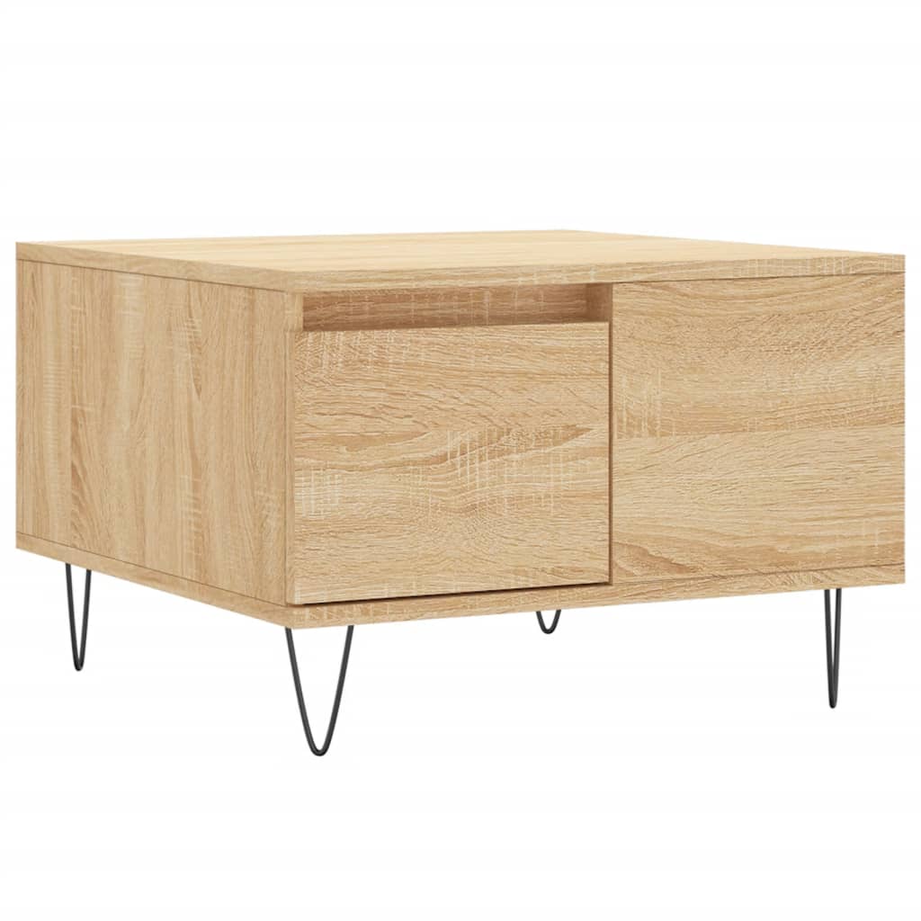 Salongbord sonoma eik 55x55x36,5 cm konstruert tre