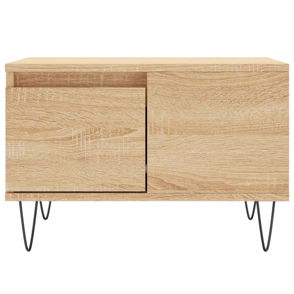 Salongbord sonoma eik 55x55x36,5 cm konstruert tre
