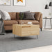 Salongbord sonoma eik 55x55x36,5 cm konstruert tre