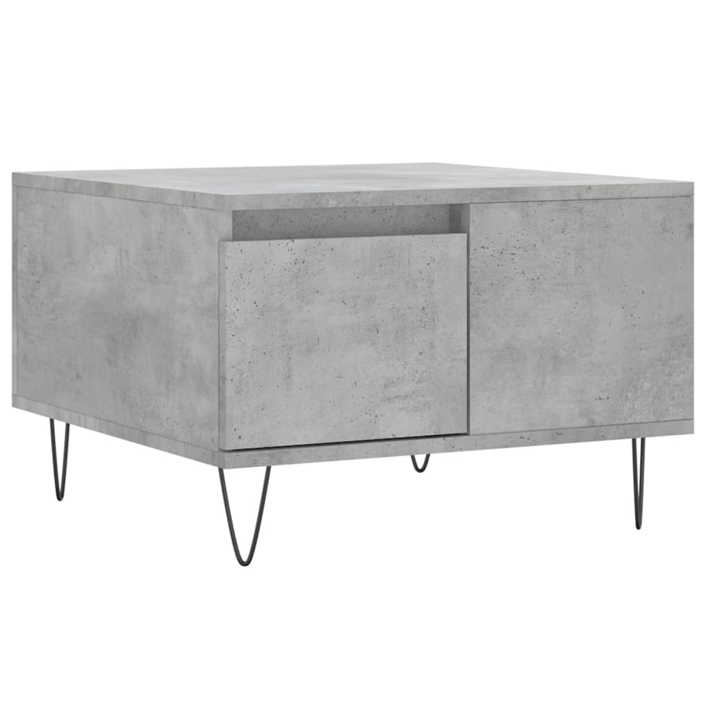 Salongbord betonggrå 55x55x36,5 cm konstruert tre