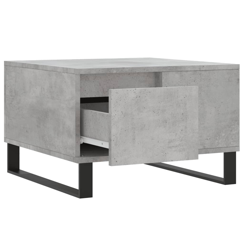 Salongbord betonggrå 55x55x36,5 cm konstruert tre